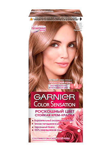 Краска для волос Garnier Color Sensation	8.12 Розовый перламутр