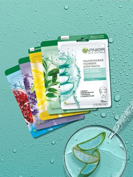 Маски для лица с алоэ от Garnier