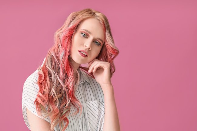 цветной балаяж