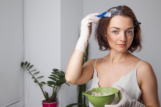 домашнее окрашивание 