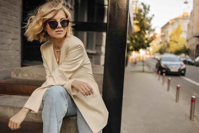 Модное окрашивание в блонд