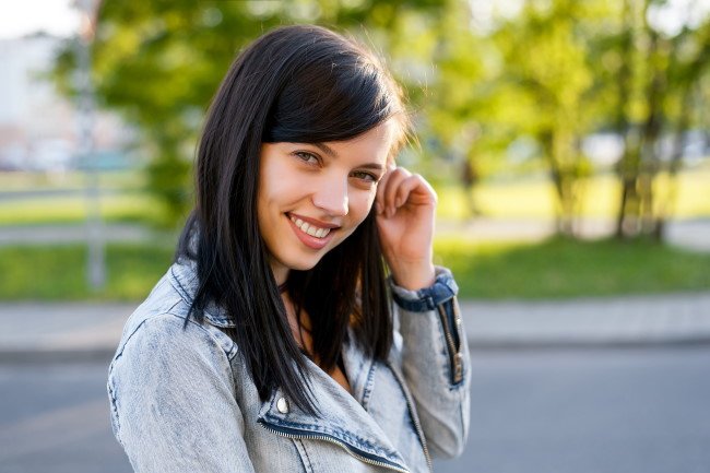 черный цвет волос