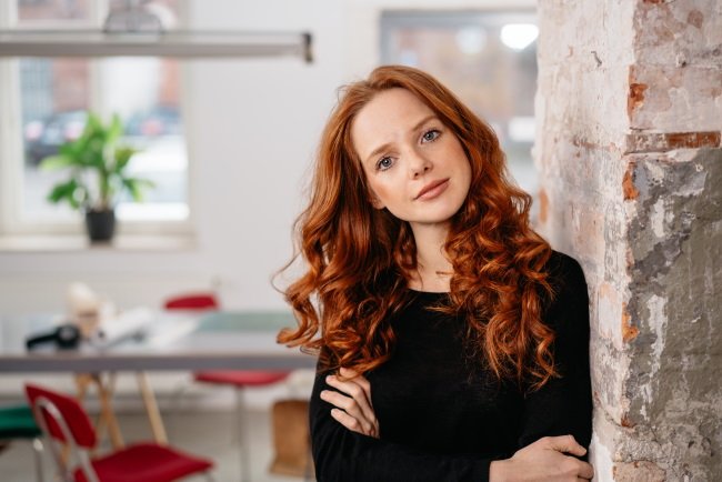 Модные  оттенки рыжего цвета волос 