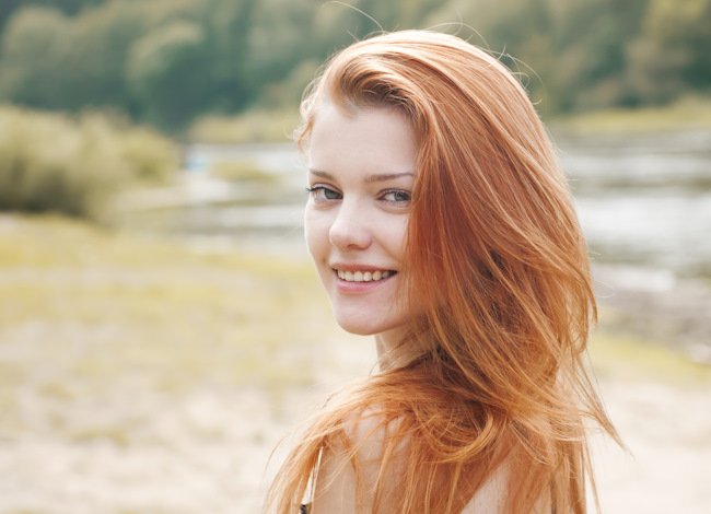 Натуральные рыжие волосы