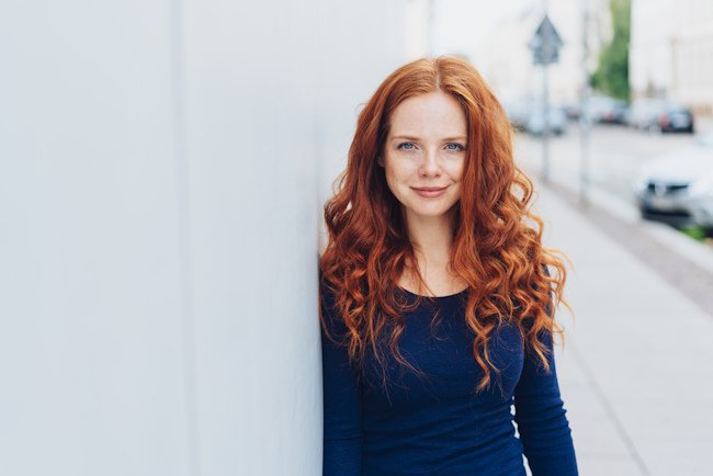 Огненно-рыжий цвет волос