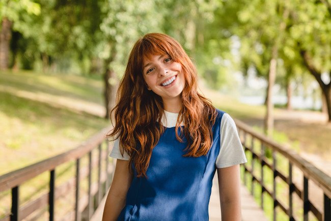 Модные  оттенки рыжего цвета волос 