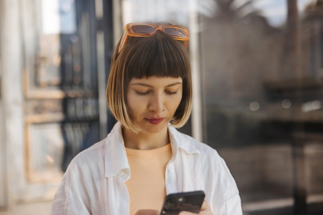 Вариант окрашивания волос балаяж