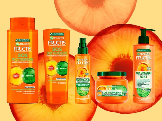 Fructis SOS Восстановление: средства для секущихся, поврежденных волос