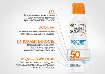 Как правильно читать упаковку средств Garnier Ambre Solaire