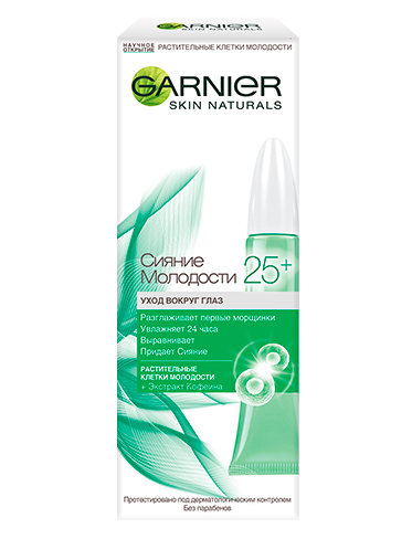 Garnier Увлажняющий крем для кожи вокруг глаз Сияние молодости 25+