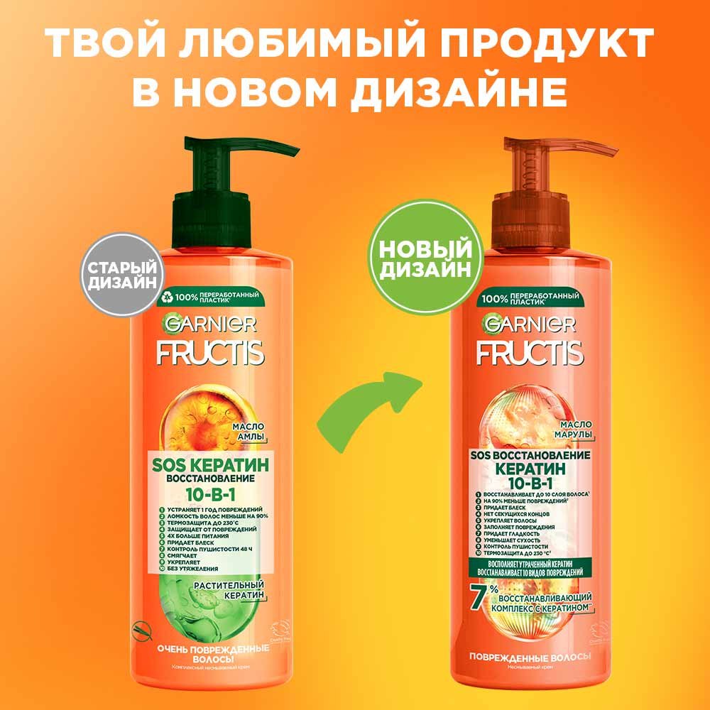 Fructis 10 в 1 SOS Спасатель [Фруктис СОС 10 в 1]: несмываемый крем