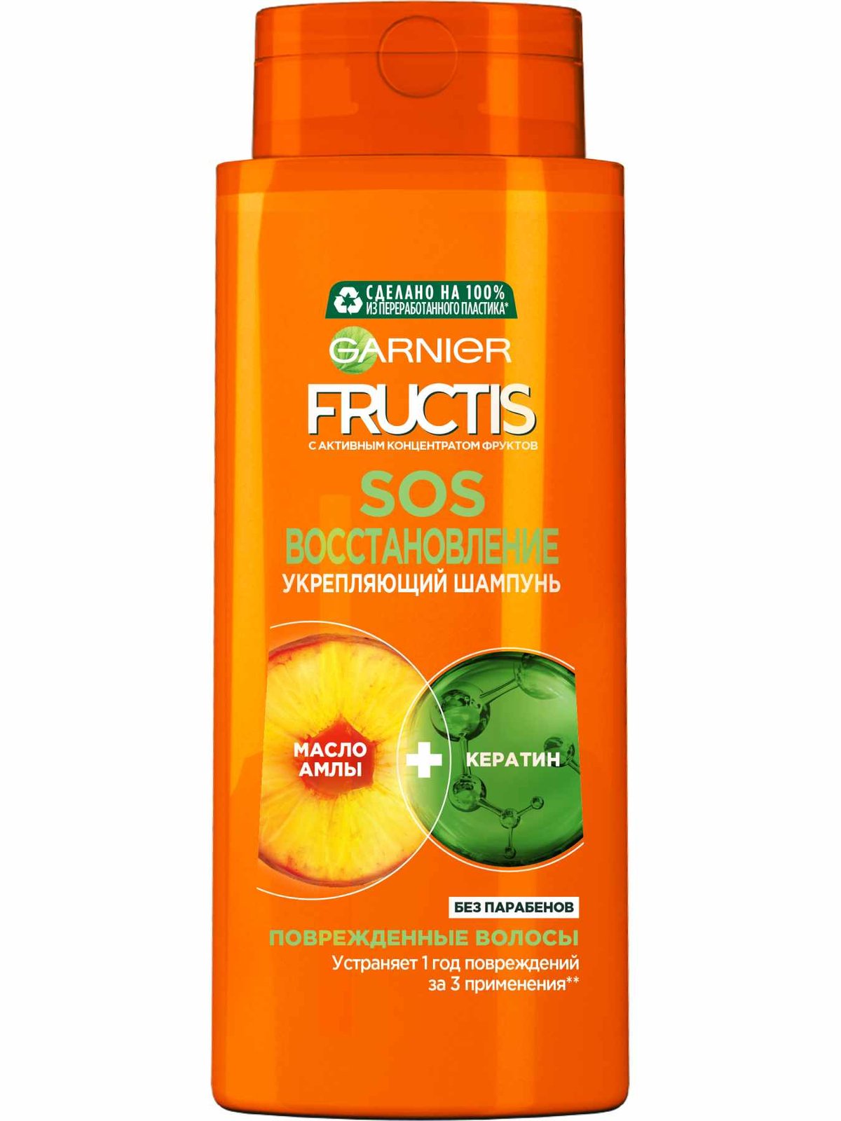 Восстанавливающий Шампунь 400 мл SOS Восстановление Fructis Garnier ...