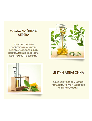 Garnier Botanic Therapy Масло чайного дерева, цветки апельсина и алоэ вера	Тонизирующий шампунь-4