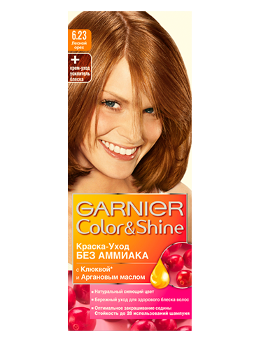 Краска для волос Garnier Color&Shine	6.23 Лесной орех