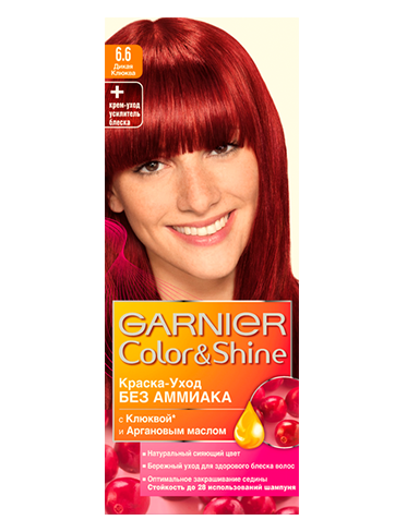 Краска для волос Garnier Color&Shine	6.6 Дикая клюква