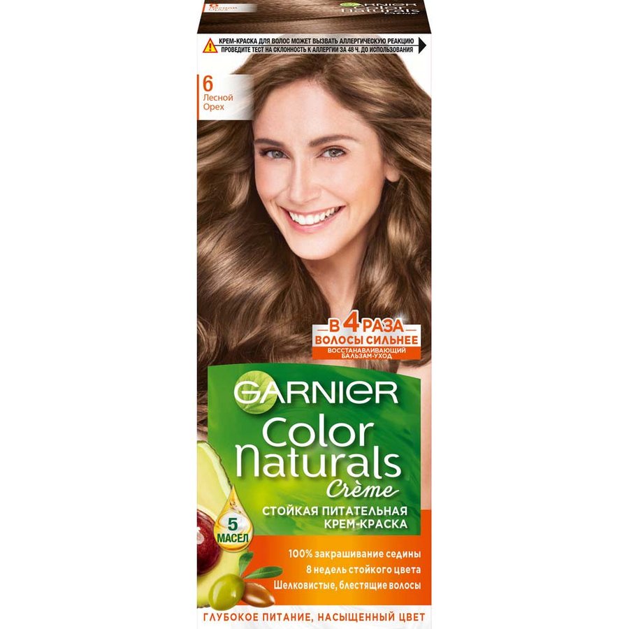 Краска для волос 6 Лесной орех Color Naturals Garnie [купить]