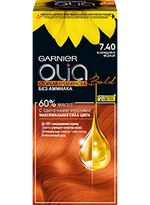 Краска для волос Garnier Olia 7.40 Искрящийся медный