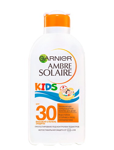Garnier Ambre Solaire Детское солнцезащитное увлажняющее молочко, SPF 30